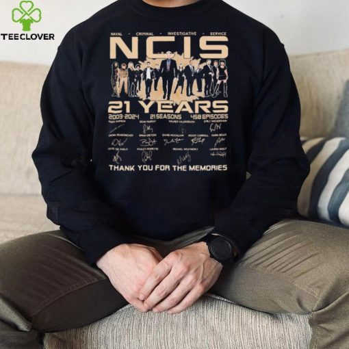 Naval Criminal Investigative Service NCIS 21 Years 2003 2024 Thank You For The Memories Signatures Shirt