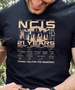 Naval Criminal Investigative Service NCIS 21 Years 2003 2024 Thank You For The Memories Signatures Shirt