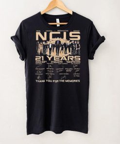 Naval Criminal Investigative Service NCIS 21 Years 2003 2024 Thank You For The Memories Signatures Shirt