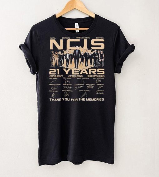 Naval Criminal Investigative Service NCIS 21 Years 2003 2024 Thank You For The Memories Signatures Shirt