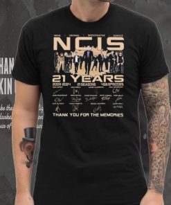 Naval Criminal Investigative Service NCIS 21 Years 2003 2024 Thank You For The Memories Signatures Shirt