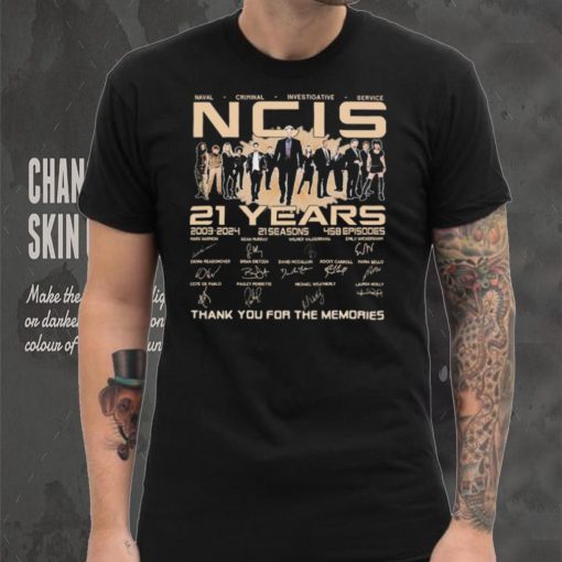 Naval Criminal Investigative Service NCIS 21 Years 2003 2024 Thank You For The Memories Signatures Shirt