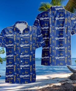 Navy Golden State Warriors Funny Hawaiian Shirt