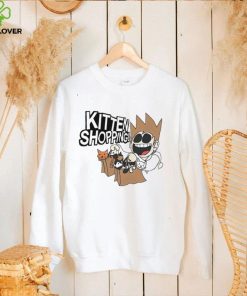Navy Kitten Shopping cartoon shirt