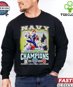 Navy Lockheed Martin Armed Forces Bowl Champions score mascot shirt