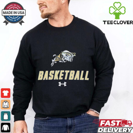 Navy Midshipmen Basketball Performance logo shirt