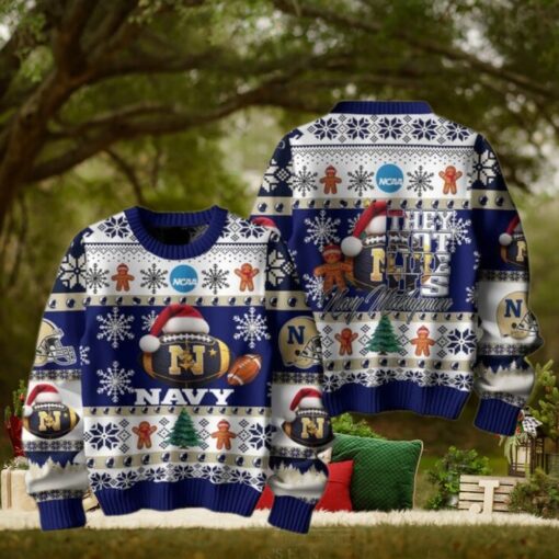 Navy Midshipmen Christmas They Not Like Us Midshipmen Ugly Sweater