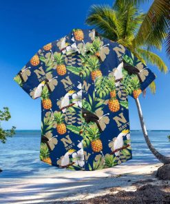 Navy Midshipmen Floral Hawaiian Shirt