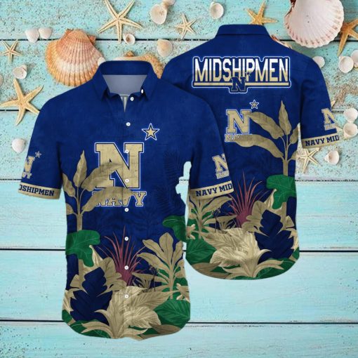 Navy Midshipmen NCAA Hawaiian Shirt Pool Days Aloha Shirt