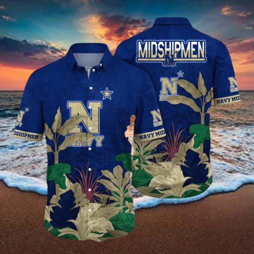 Navy Midshipmen NCAA Hawaiian Shirt Pool Days Aloha Shirt