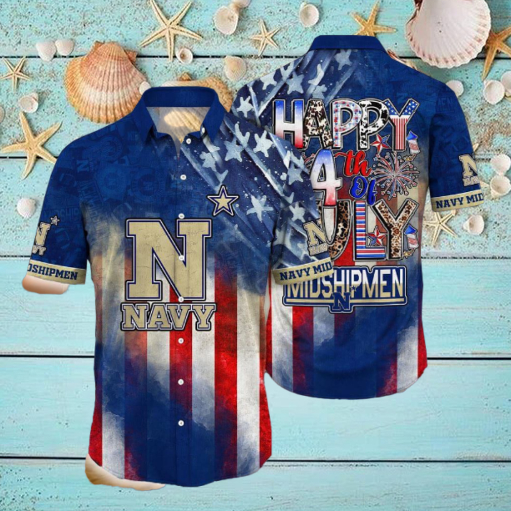 Navy Midshipmen NCAA3 Independence Day Holidays Hawaiian Shirt For Men Women Gift Navy Midshipmen NCAA3 Independence Day Holidays Hawaiian Shirt For Men Women Gift