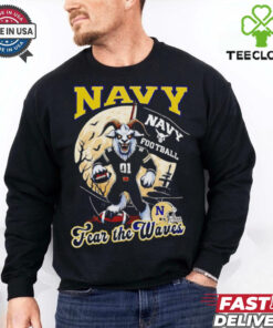 Navy Midshipmen fear the waves Halloween shirt