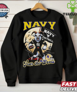 Navy Midshipmen fear the waves Halloween hoodie, sweater, longsleeve, shirt v-neck, t-shirt