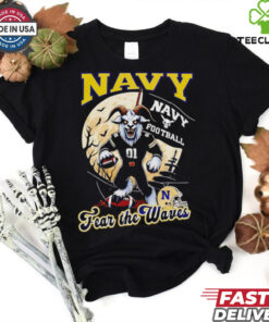 Navy Midshipmen fear the waves Halloween hoodie, sweater, longsleeve, shirt v-neck, t-shirt