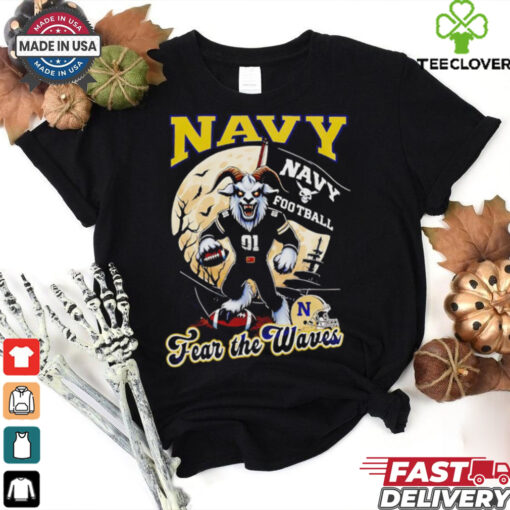 Navy Midshipmen fear the waves Halloween hoodie, sweater, longsleeve, shirt v-neck, t-shirt