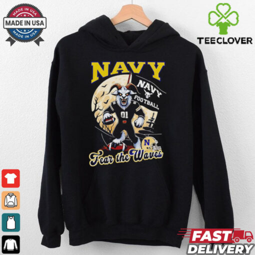 Navy Midshipmen fear the waves Halloween hoodie, sweater, longsleeve, shirt v-neck, t-shirt