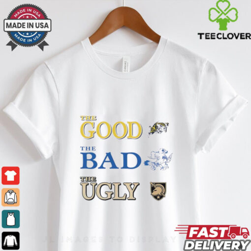 Navy Midshipmen the good Air Force Academy the bad Black Knights shirt