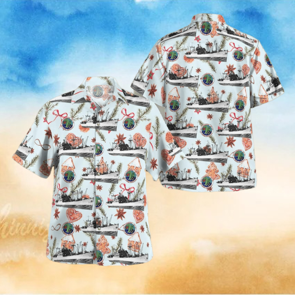 Navy USS Firedrake Christmas Seamless Button Up Hawaiian Shirt Beach Gift Navy USS Firedrake Christmas Seamless Button Up Hawaiian Shirt Beach Gift