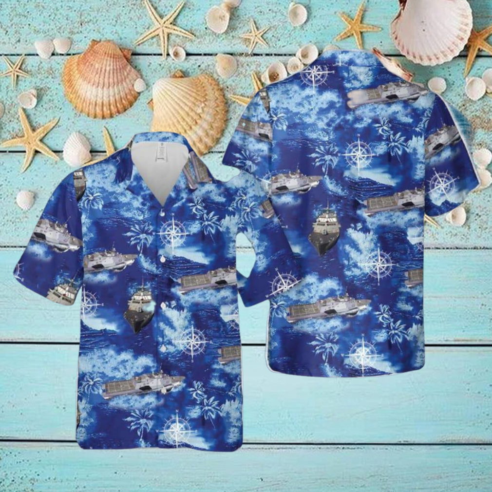 Navy USS Freedom (LCS 1) Hawaiian Shirt Navy USS Freedom (LCS 1) Hawaiian Shirt