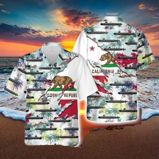 Navy Uss California (Ssn 781) Button Down Hawaiian Shirt Trend Summer