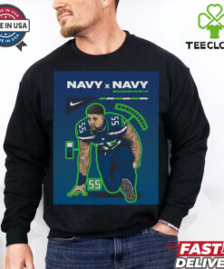 Navy X Navy Seahawks vs Bills 2024 Week 8 Game Shirt