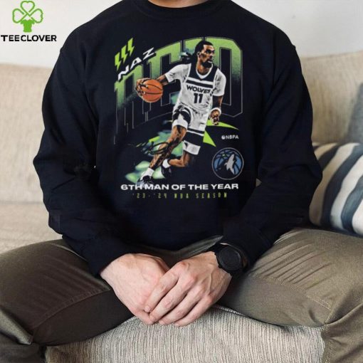 Naz Reid Minnesota Timberwolves 2024 NBA 6th Man Award Signature hoodie, sweater, longsleeve, shirt v-neck, t-shirt