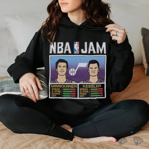 Nba jam jazz markkanen and kessler hoodie, sweater, longsleeve, shirt v-neck, t-shirt