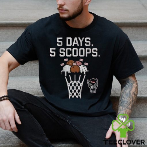 Nc State Basketball 5 Days 5 Scoops Shirt