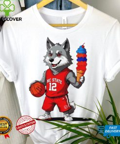 Nc State Wolfpack 5 win 5 days howling cow ice cream mascot shirt
