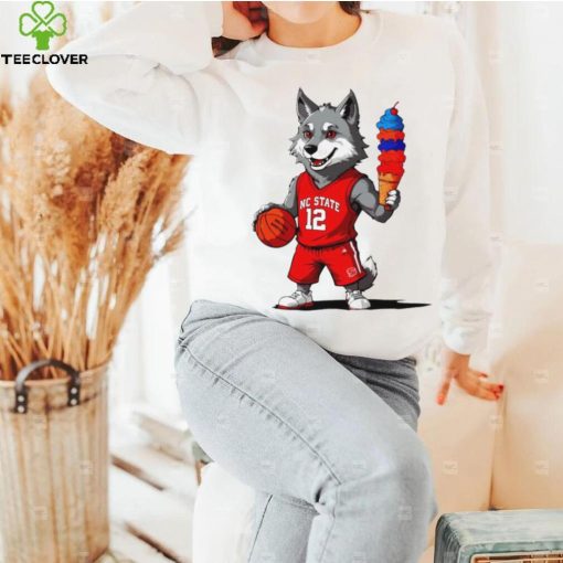 Nc State Wolfpack 5 win 5 days howling cow ice cream mascot hoodie, sweater, longsleeve, shirt v-neck, t-shirt