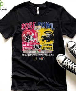 Head To Head Rose Bowl Alabama Crimson Tide Vs Michigan Wolverines January 1 2024 Shirt