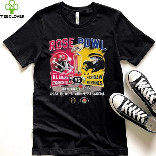 Head To Head Rose Bowl Alabama Crimson Tide Vs Michigan Wolverines January 1 2024 Shirt