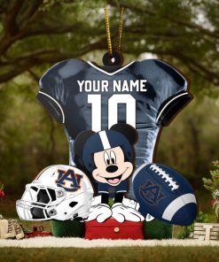 Ncaa Auburn Tigers Mickey Mouse Christmas Ornament Custom Your Name And Number