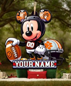 Ncaa Clemson Tigers Mickey Mouse Ornament Personalized Your Name