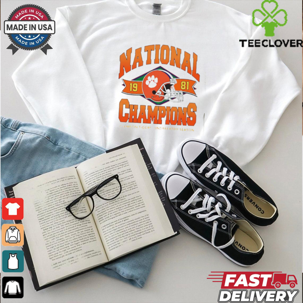 Ncaa Clemson Tigers champions 1981 shirt Ncaa Clemson Tigers champions 1981 shirt