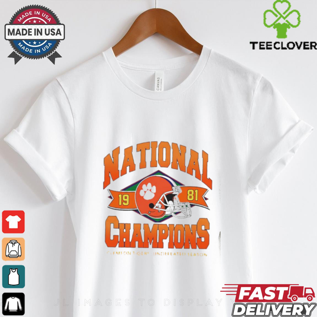 Ncaa Clemson Tigers champions 1981 shirt Ncaa Clemson Tigers champions 1981 shirt