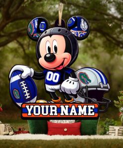 Ncaa Florida Gators Mickey Mouse Ornament Personalized Your Name
