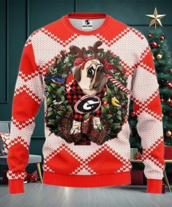 Ncaa Georgia Bulldogs Pug Dog Ugly Christmas Sweater, All Over Print Sweatshirt, Ugly Sweater, Christmas Sweaters, Hoodie, Sweater