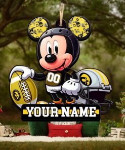 Ncaa Iowa Hawkeyes Mickey Mouse Ornament Personalized Your Name