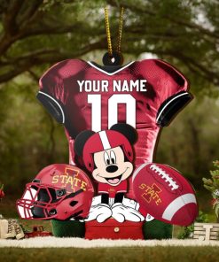 Ncaa Iowa State Cyclones Mickey Mouse Christmas Ornament Custom Your Name And Number