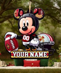 Ncaa Iowa State Cyclones Mickey Mouse Ornament Personalized Your Name