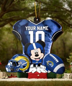 Ncaa Los Angeles Rams Mickey Mouse Christmas Ornament Custom Your Name And Number