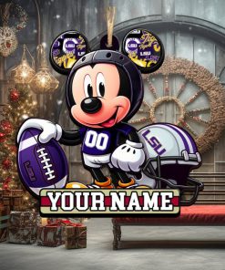 Ncaa Lsu Tigers Mickey Mouse Ornament Personalized Your Name