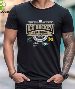 Ncaa Men's Ice Hockey Regional Maryland Heights Championship 2024 Black Official T Shirt