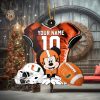 Ncaa Miami Hurricanes Mickey Mouse Christmas Ornament Custom Your Name And Number