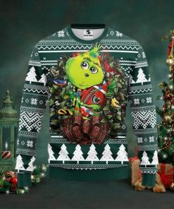 Ncaa Michigan State Spartans Grinch Hug Ugly Christmas Sweater, All Over Print Sweatshirt, Ugly Sweater, Christmas Sweaters, Hoodie, Sweater