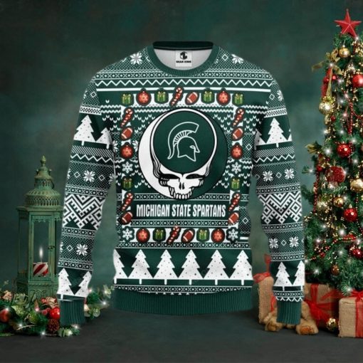 Ncaa Michigan State Spartans Ugly Christmas Sweater, All Over Print Sweatshirt, Ugly Sweater, Christmas Sweaters, Hoodie, Sweater