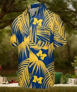 Ncaa Michigan Wolverines Maize Blue Leaves Trendy Hawaiian Shirt Aloha Shirt 1 Ncaa Michigan Wolverines Maize Blue Leaves Trendy Hawaiian Shirt Aloha Shirt