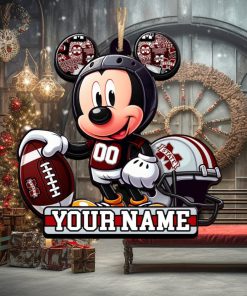 Ncaa Mississippi State Bulldogs Mickey Mouse Ornament Personalized Your Name