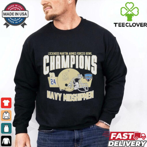Ncaa Navy Midshipmen Football 2024 Lockheed Martin Armed Forces Bowl Champions shirt